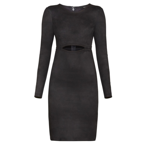 BCBGMaxAzria Dresses & Skirts - 💞3 for $50💞BCBGMaxAzria Whitney Faux-Suede Cutout Dress
